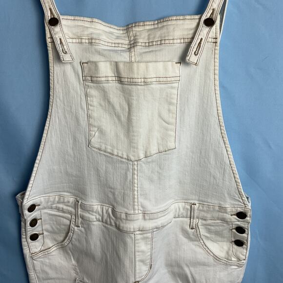 Guess Jeans American Tradition Womens Original Design Overalls Bibs White 32 - Picture 6 of 16